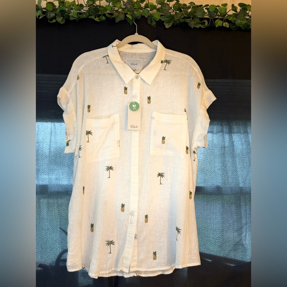 Rails Organic linen lightweight button up - Picture 1 of 2